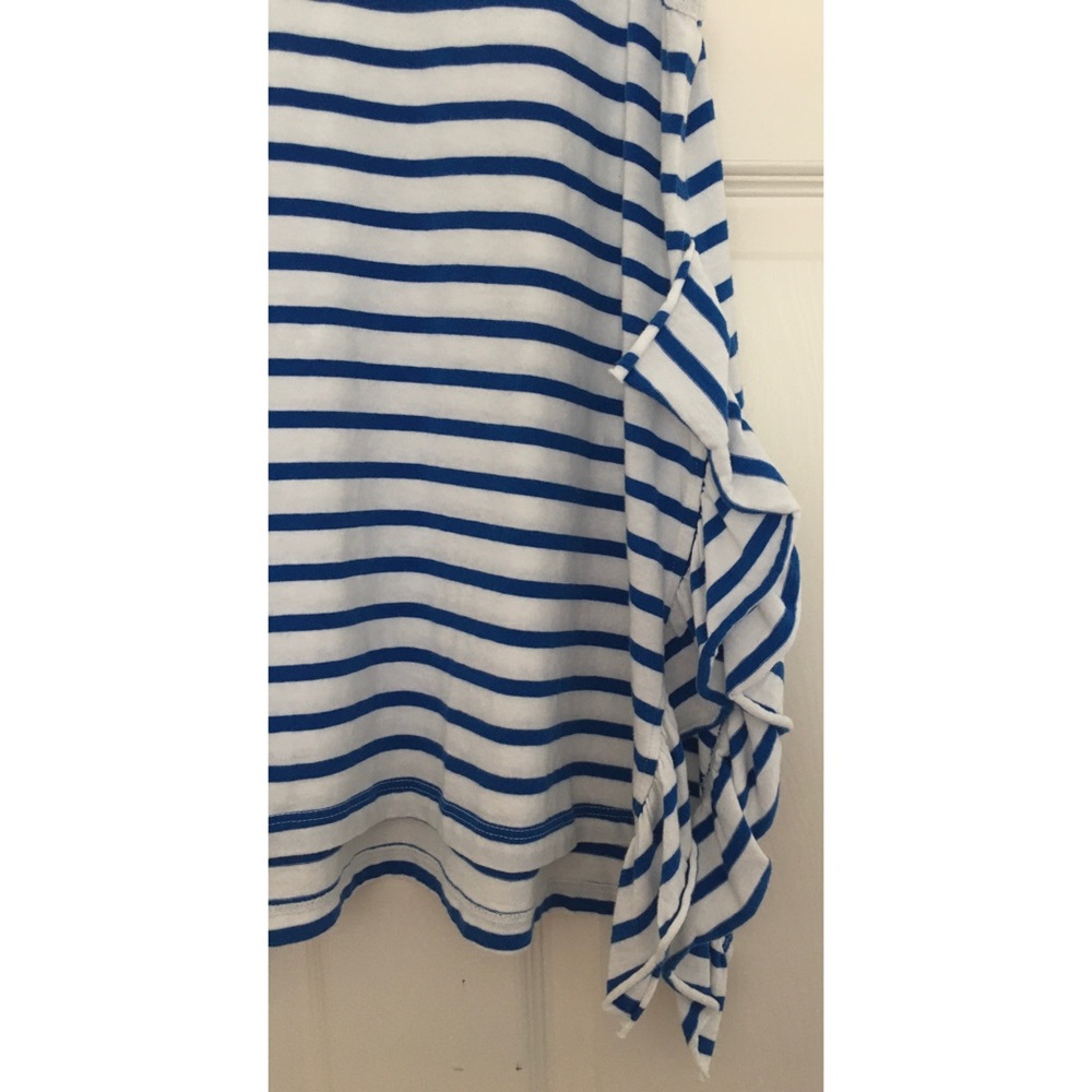 CURRENT/ELLIOTT Side Split Ruffle Muscle Tank M/2 - Picture 7 of 9